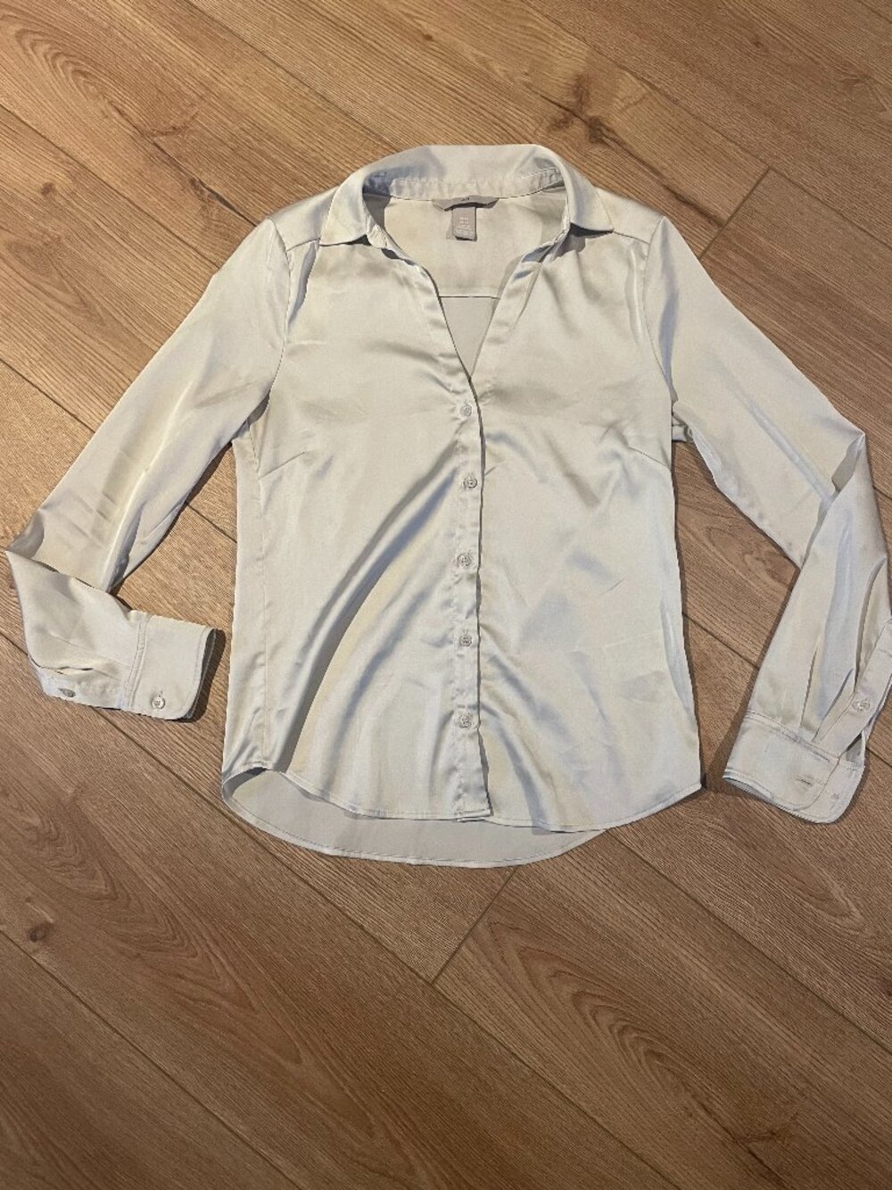 Satin Champagne Blouse
